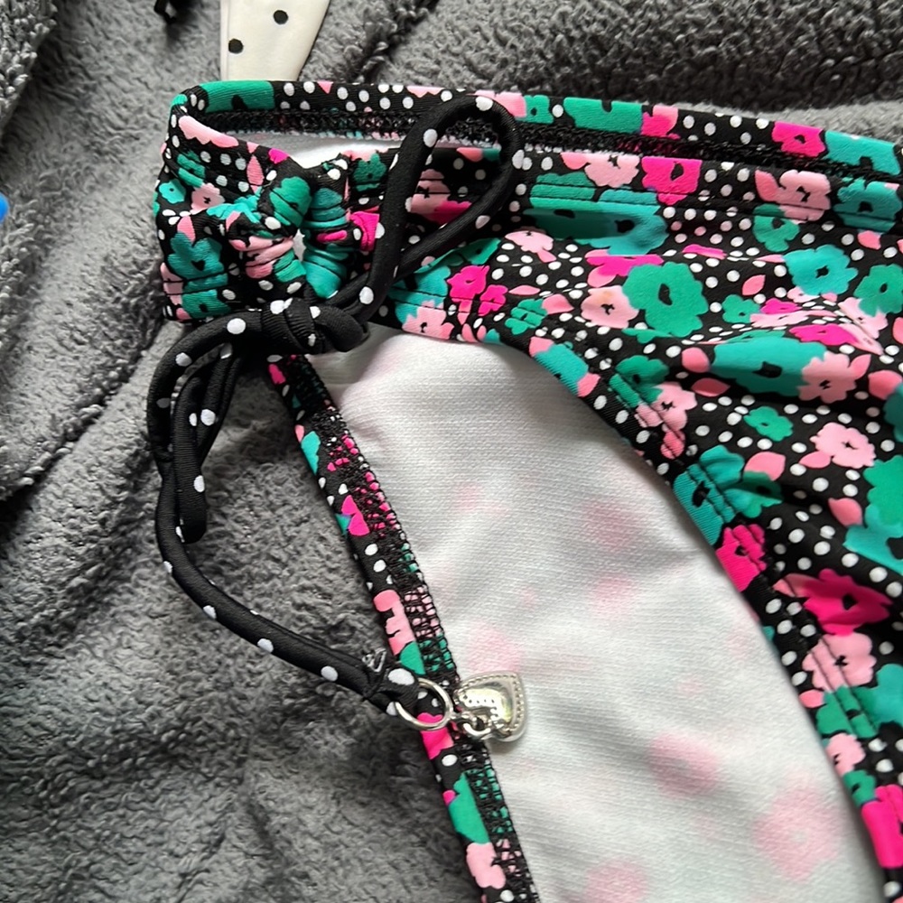 Assorted Small Swimsuit Pieces • 1 Bikini Top & Bottom, 1 Bandeau w/ strap